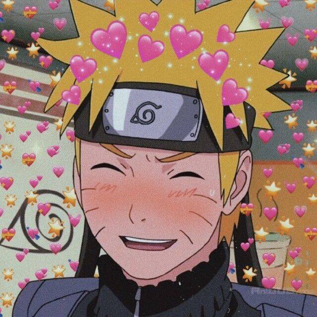 Naruto pfp Profile Picture Smiling with Hearts