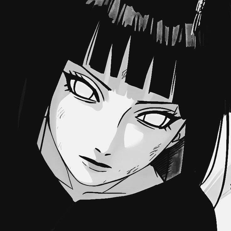 Naruto pfp Profile Picture with Hinata in Dark Style