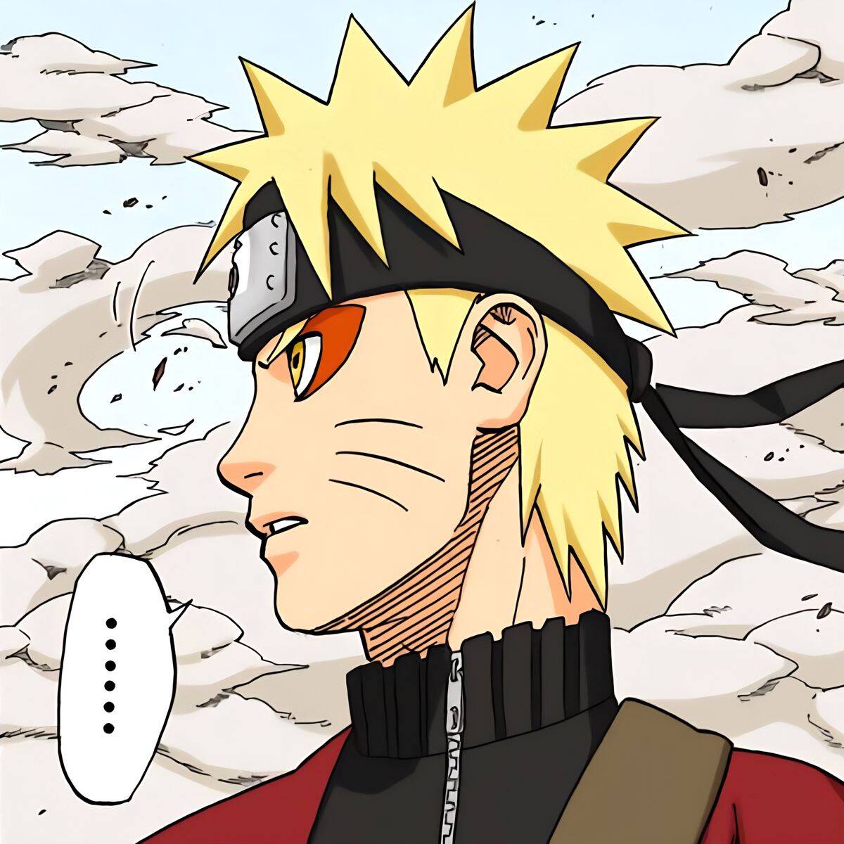 Naruto pfp Profile Picture in Manga Style with Determined Look