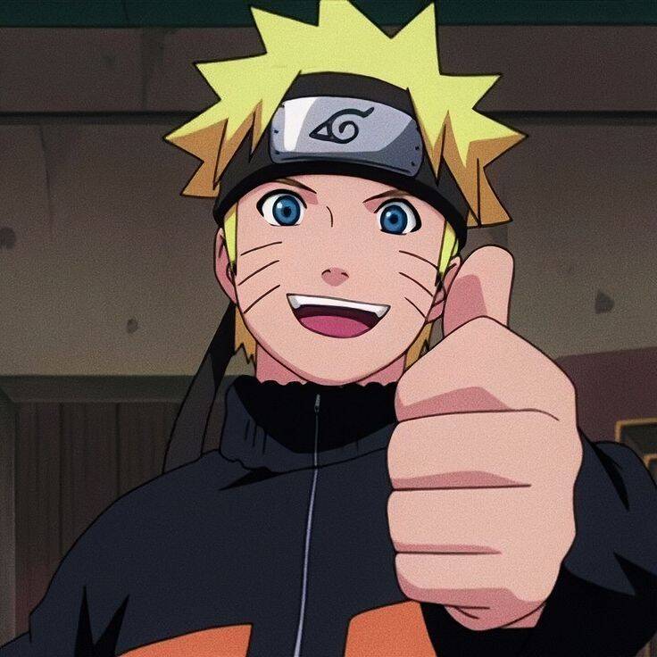 Naruto pfp Profile Picture Smiling and Giving Thumbs Up