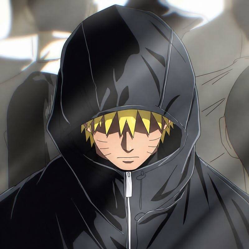 Naruto pfp Profile Picture with Mysterious Hood