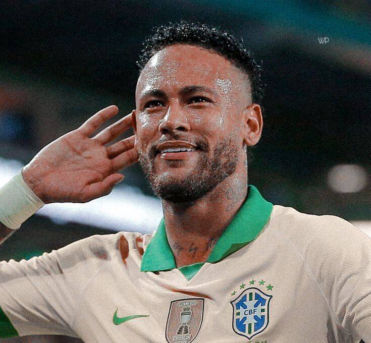 Neymar pfp Profile Picture Celebrating Goal with Brazil National Team