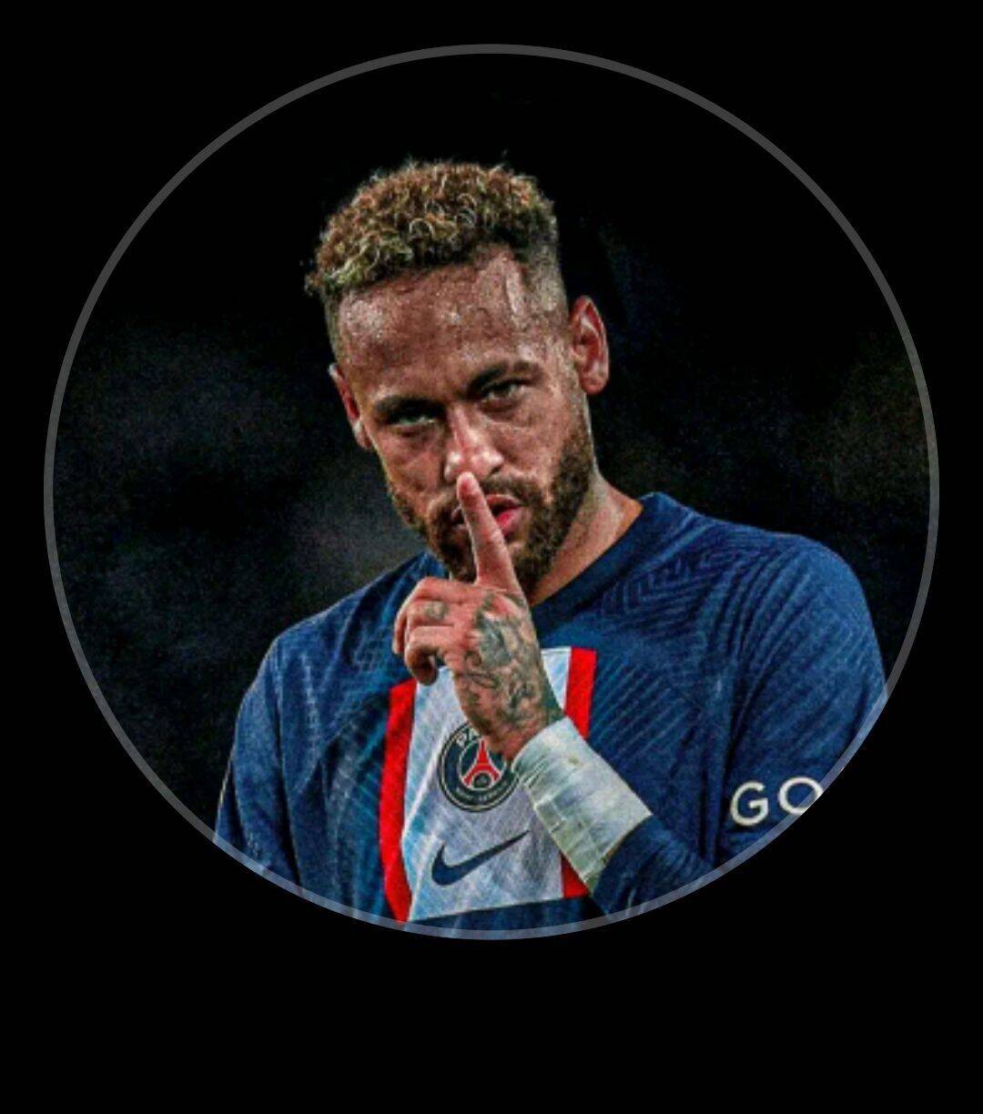 Neymar pfp Profile Picture Making Silence Gesture