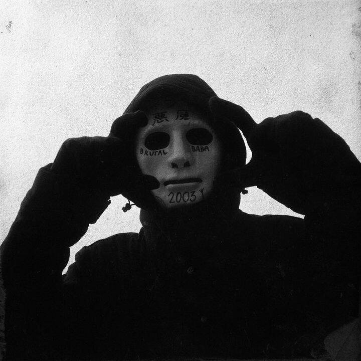 Black pfp Profile Picture of Person with Mask and Gloves