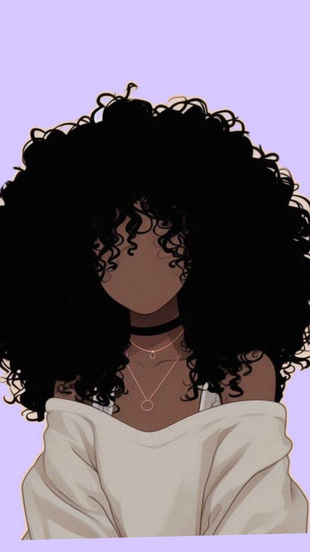 Girl with Curly Hair and Elegant Necklaces pfp Profile Picture