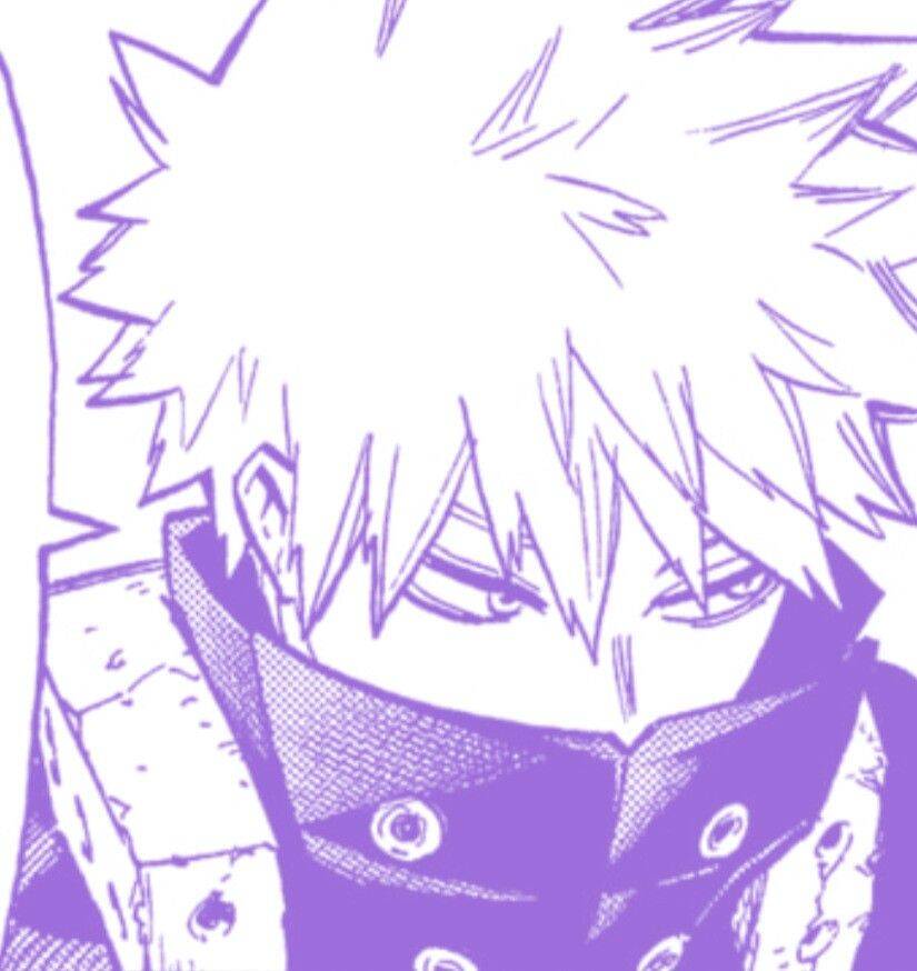 Purple Profile Picture of Determined Hero pfp Profile Picture