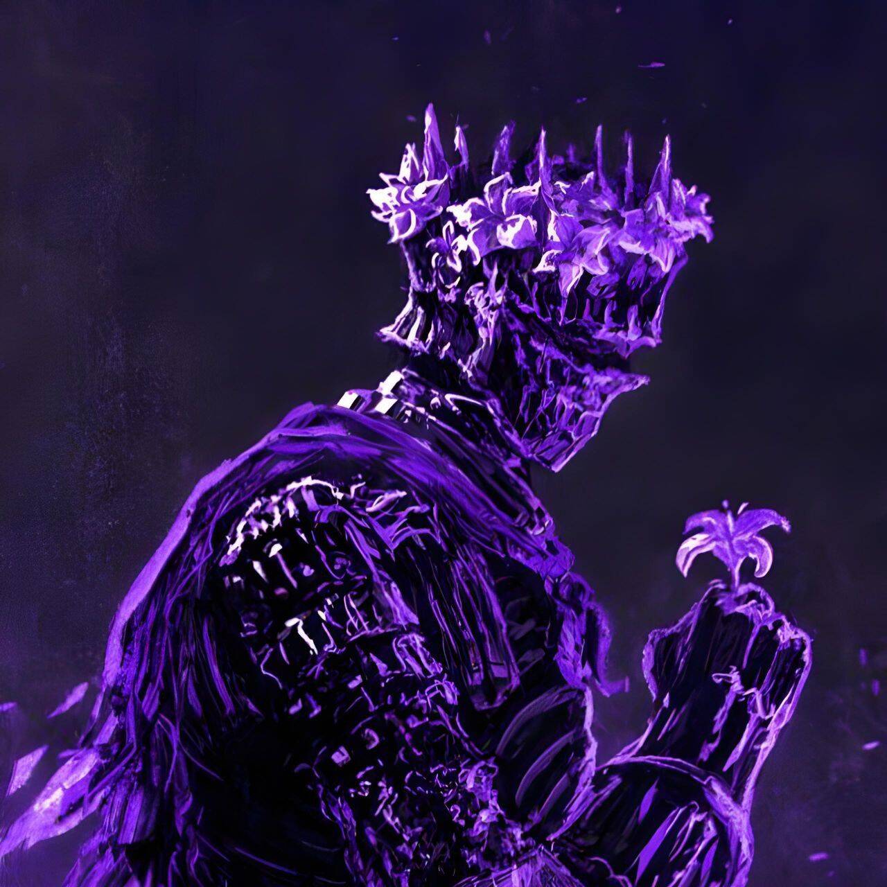 Purple Profile Picture of Mysterious Creature pfp Profile Picture