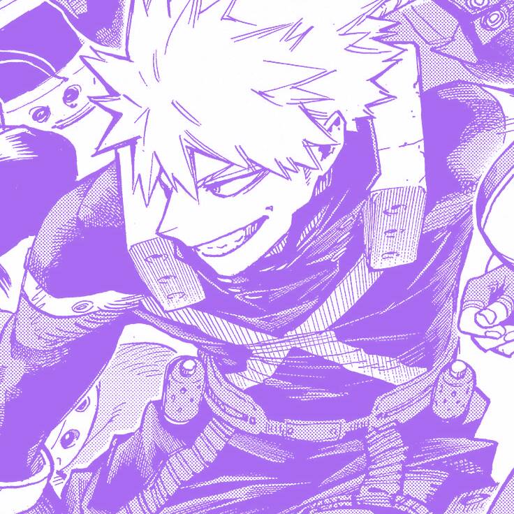 Purple pfp Profile Picture of Cartoon Hero