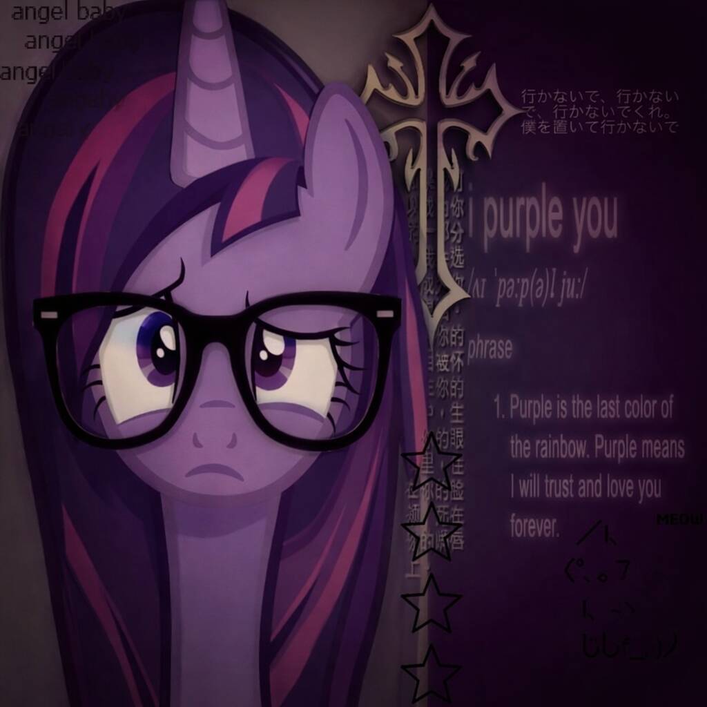 Purple pfp Profile Picture of Nerdy Unicorn