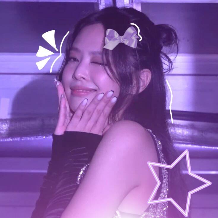Purple pfp Profile Picture with Shining Star