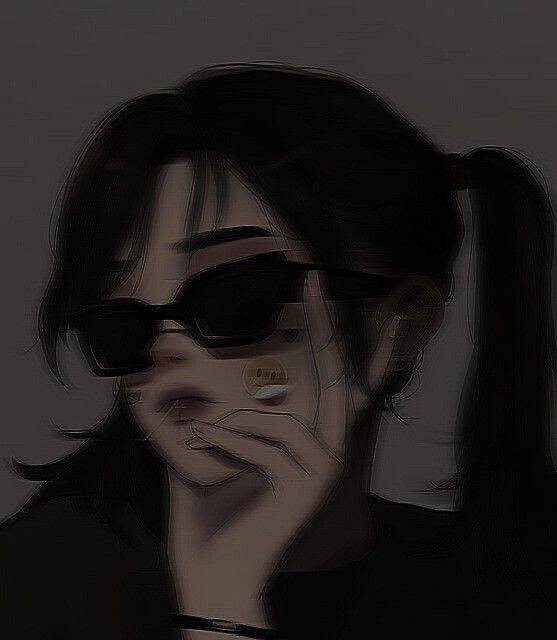 Retro Style Girl​ pfp Profile Picture with Sunglasses