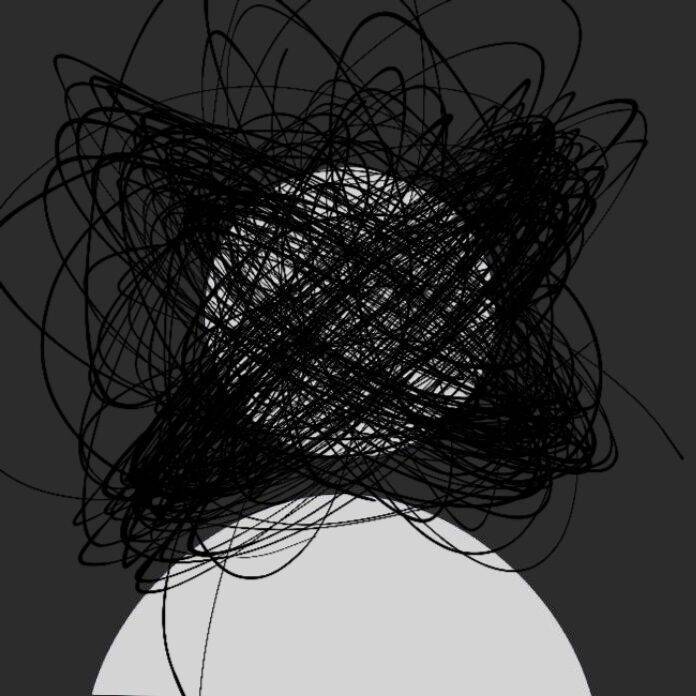 Sad Person pfp Profile Picture with Confused Thoughts