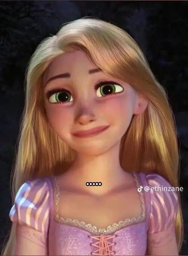 Sad Rapunzel with Melancholic Smile pfp Profile Picture