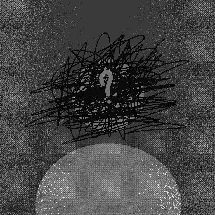 Sad Silhouette pfp Profile Picture on Dark Background