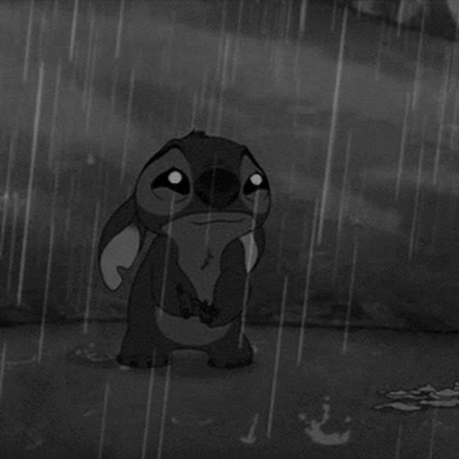 Sad pfp Profile Picture of Stitch in the Rain