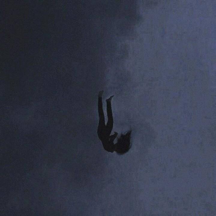Sad Woman pfp Profile Picture Falling into Darkness