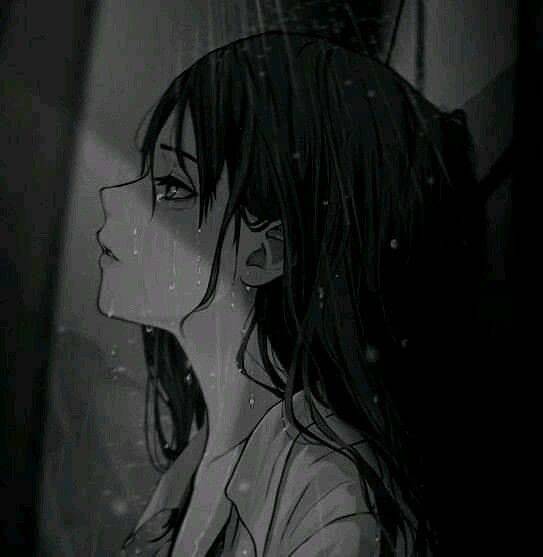 Sad Woman pfp Profile Picture Crying in the Rain