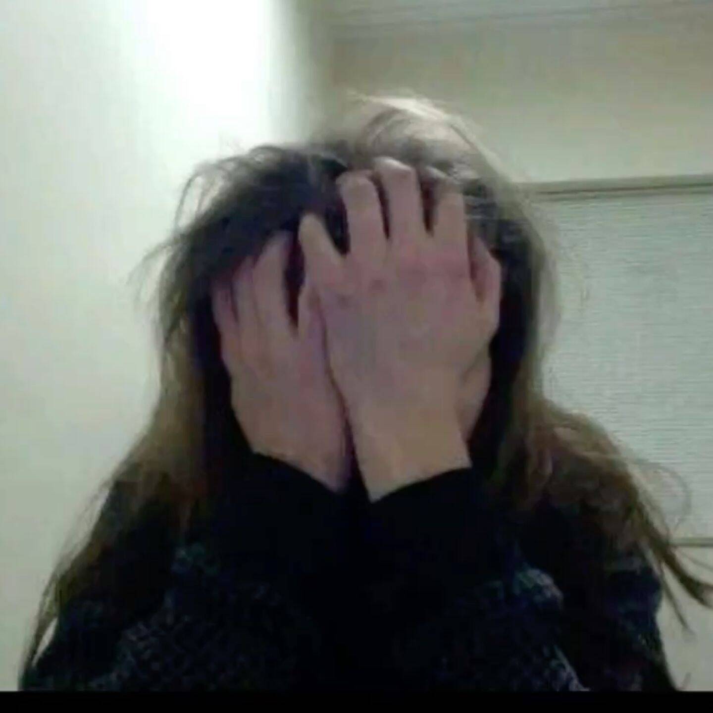Sad Woman with Hands on Face pfp Profile Picture