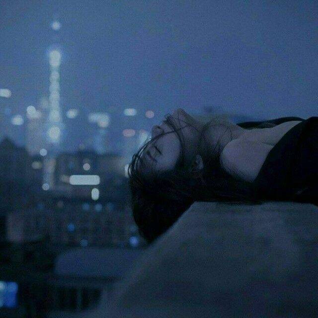 Sad Woman pfp Profile Picture with Hair in the Wind