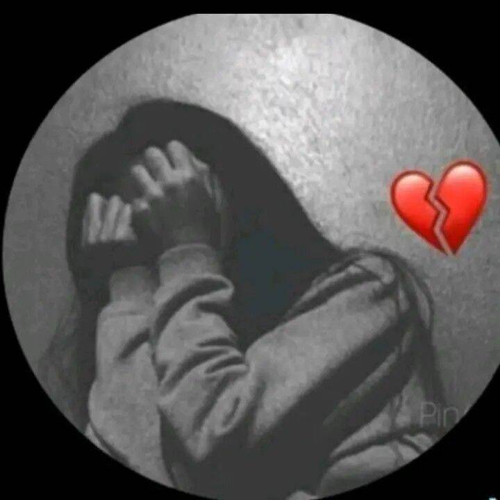 Sad Woman pfp Profile Picture with Hands on Face