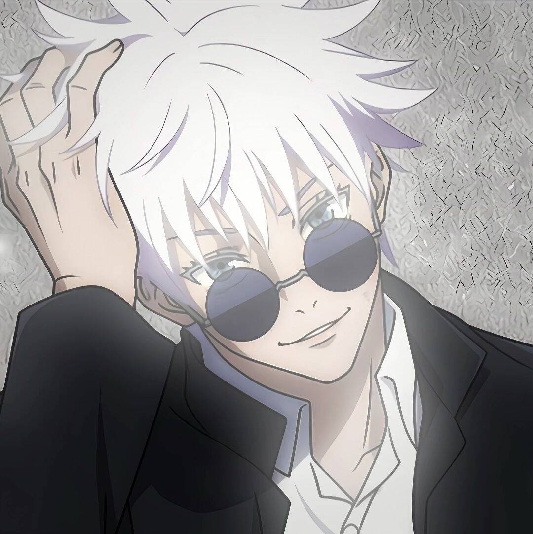Satoru Gojo pfp Profile Picture with Sunglasses and Smile