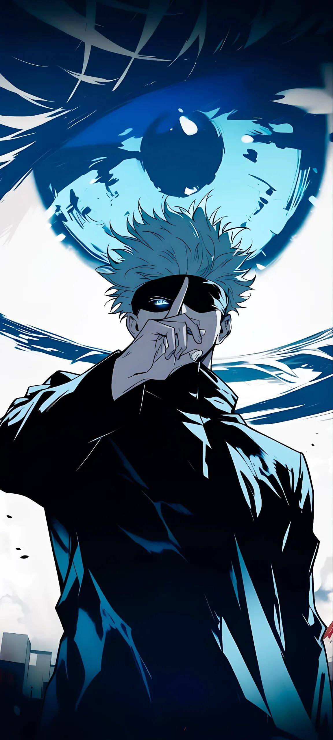 Satoru Gojo pfp Profile Picture with Giant Blue Eye