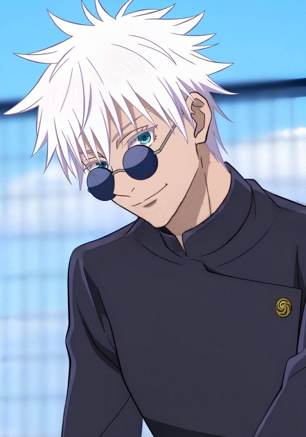 Satoru Gojo pfp Profile Picture with Sunglasses and Smile