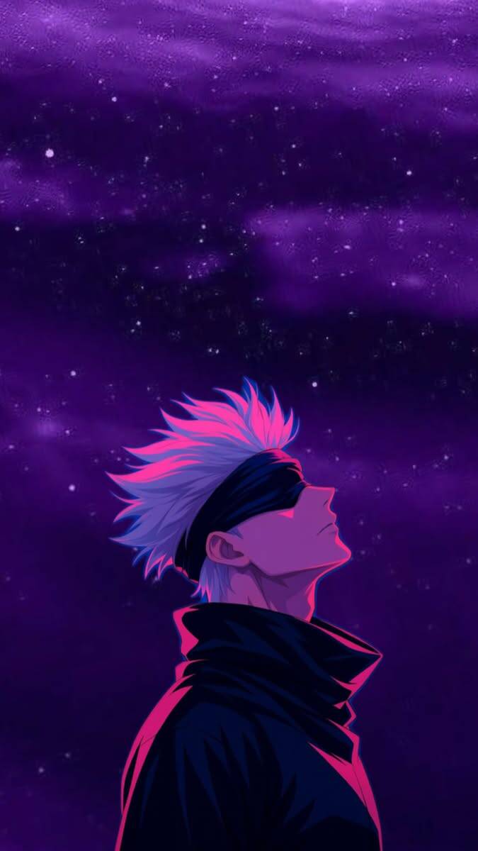 Satoru Gojo pfp Profile Picture Looking at the Starry Sky