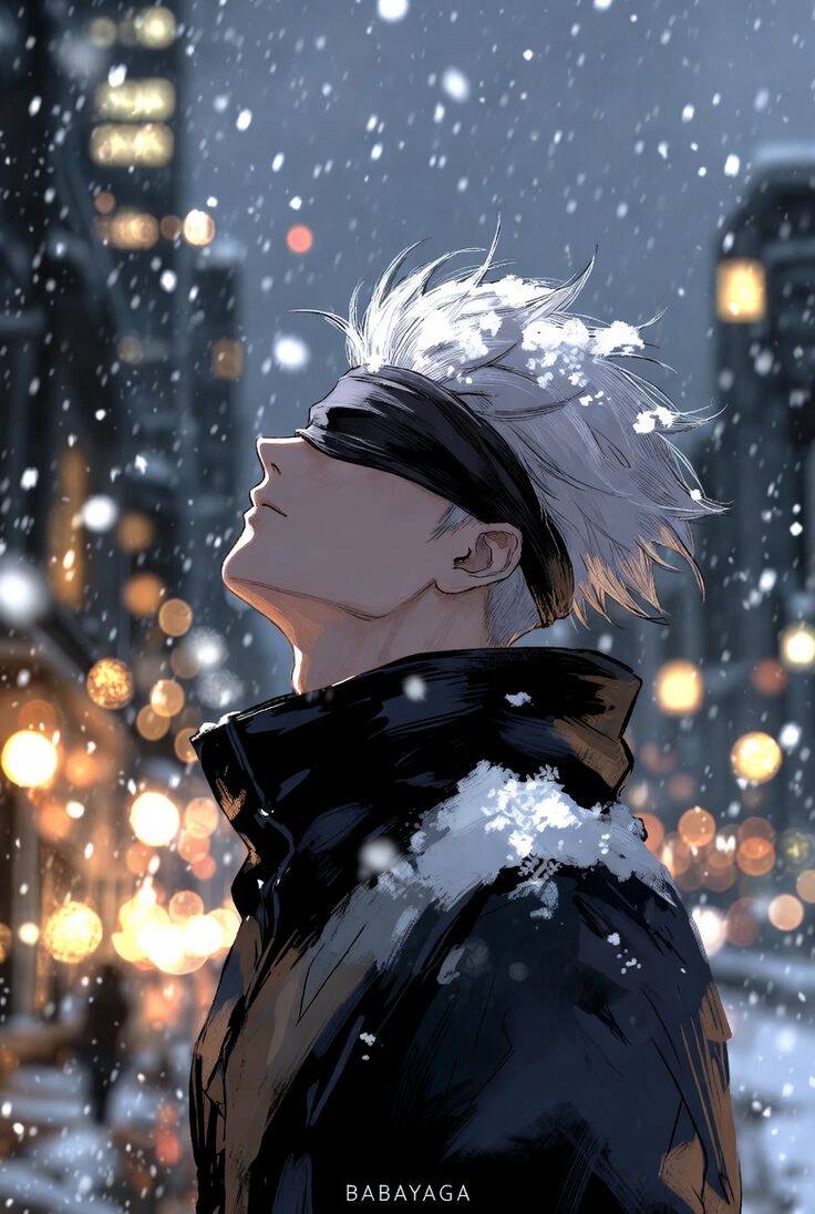 Satoru Gojo pfp Profile Picture in the Snow