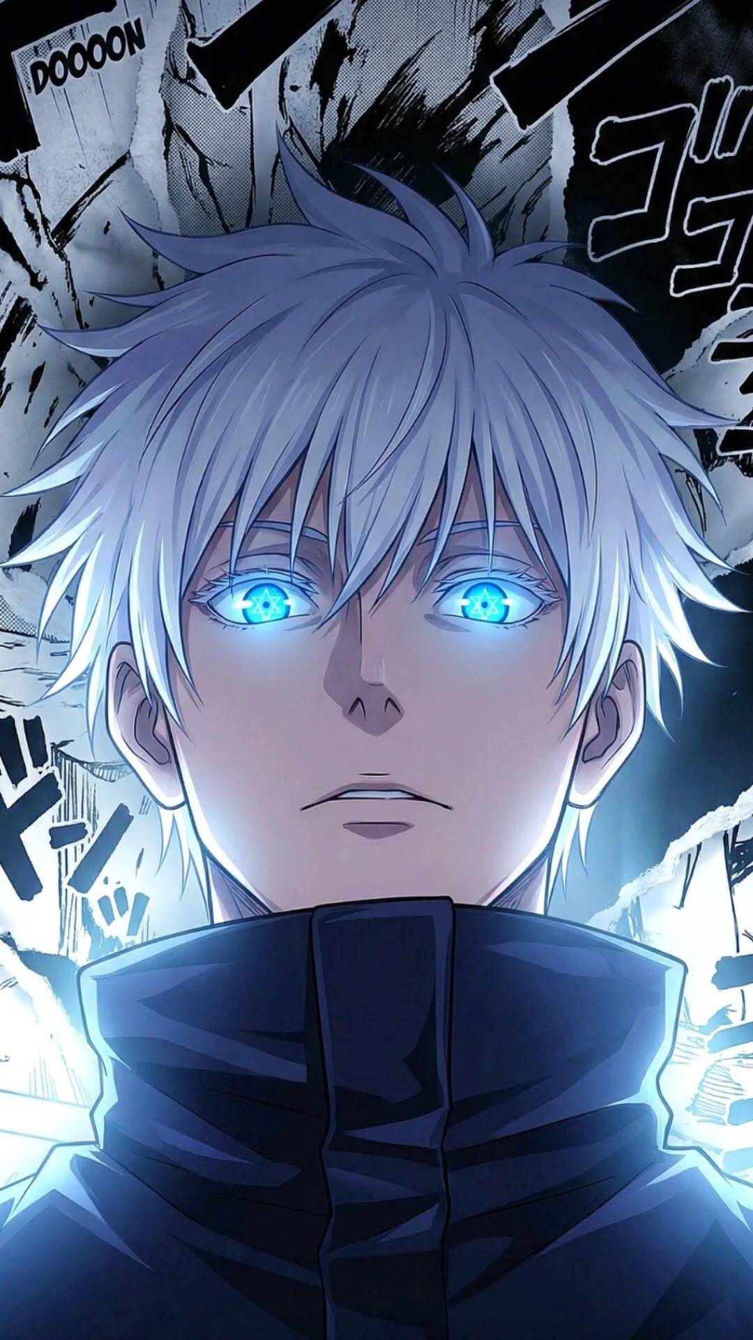 Satoru Gojo pfp Profile Picture with Bright Blue Eyes