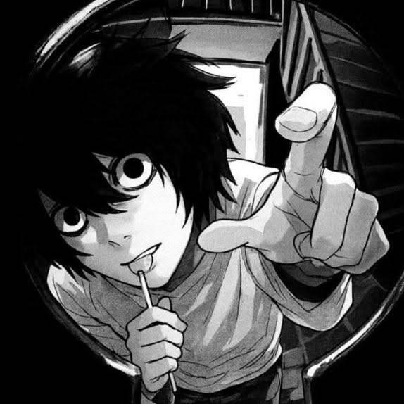 Emo pfp Profile Picture of Anime with Dark Style