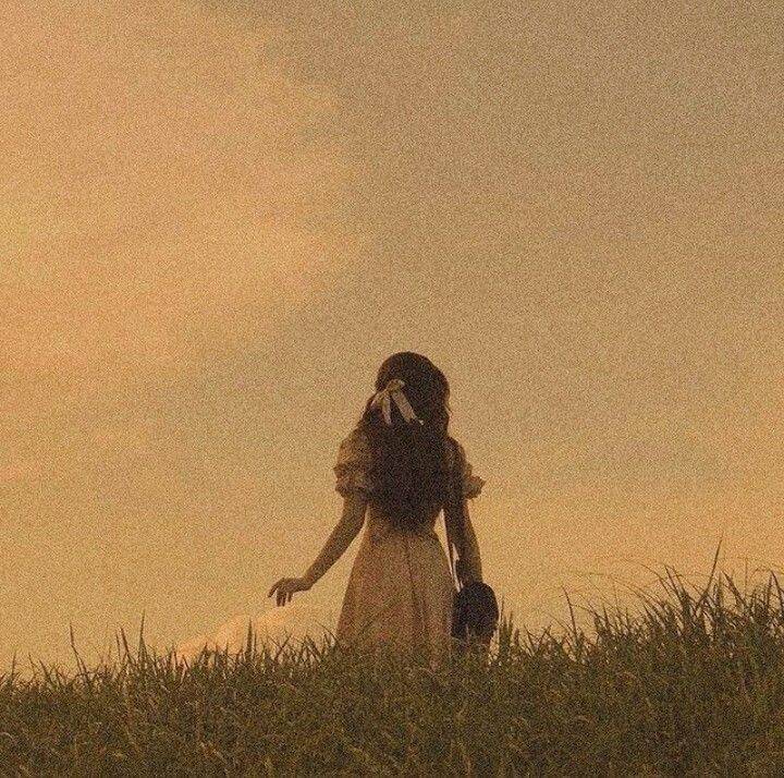 Vintage Style Girl in the Field pfp Profile Picture for TikTok