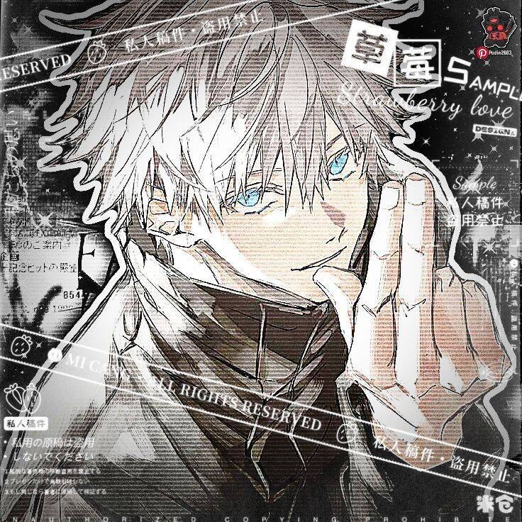 Satoru Gojo pfp Profile Picture with Mysterious Smile