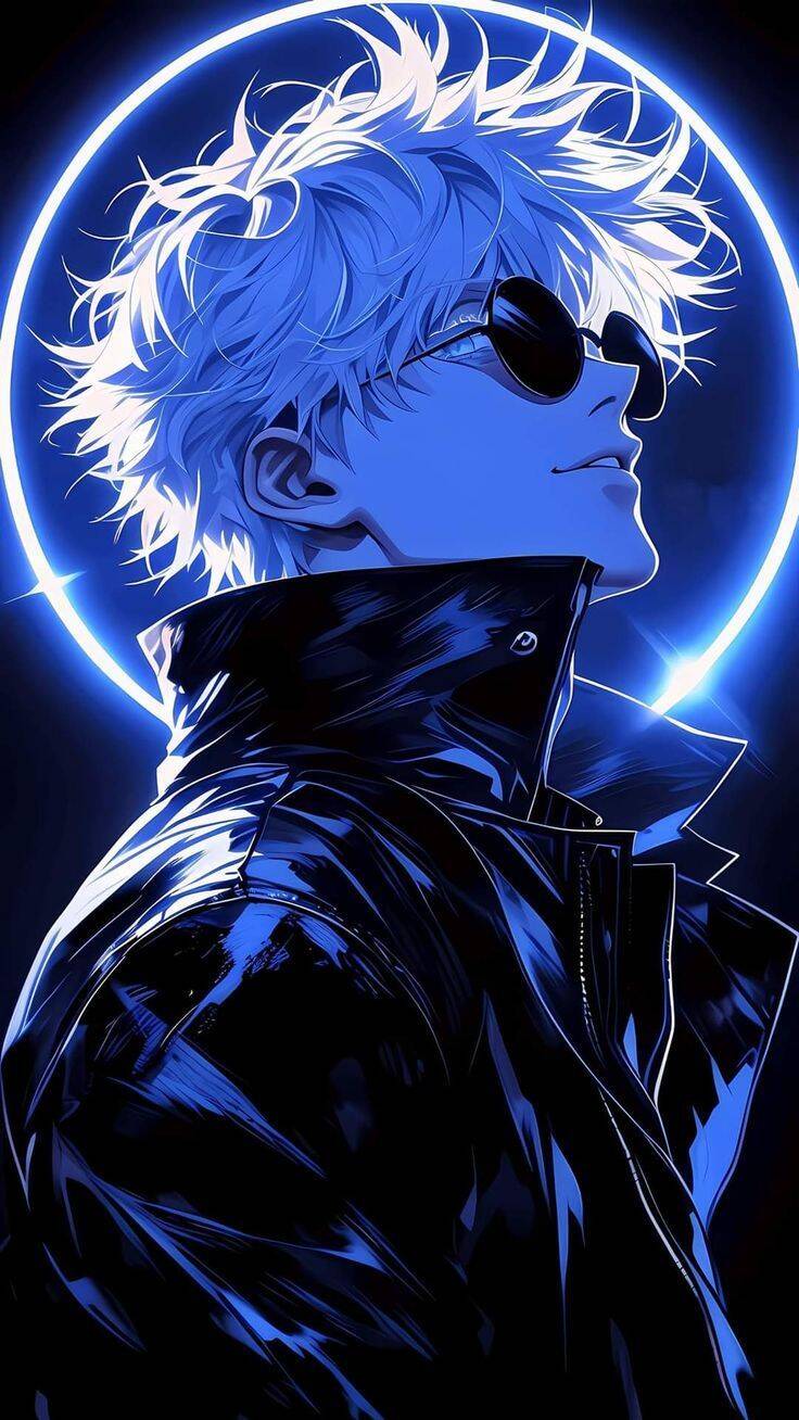 Satoru Gojo pfp Profile Picture with Jacket and Dark Glasses