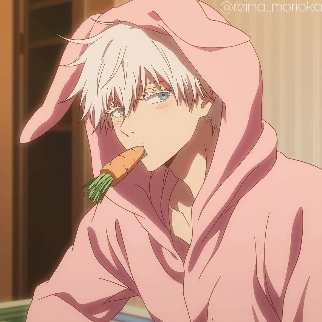 Satoru Gojo pfp Profile Picture with Bunny Hood
