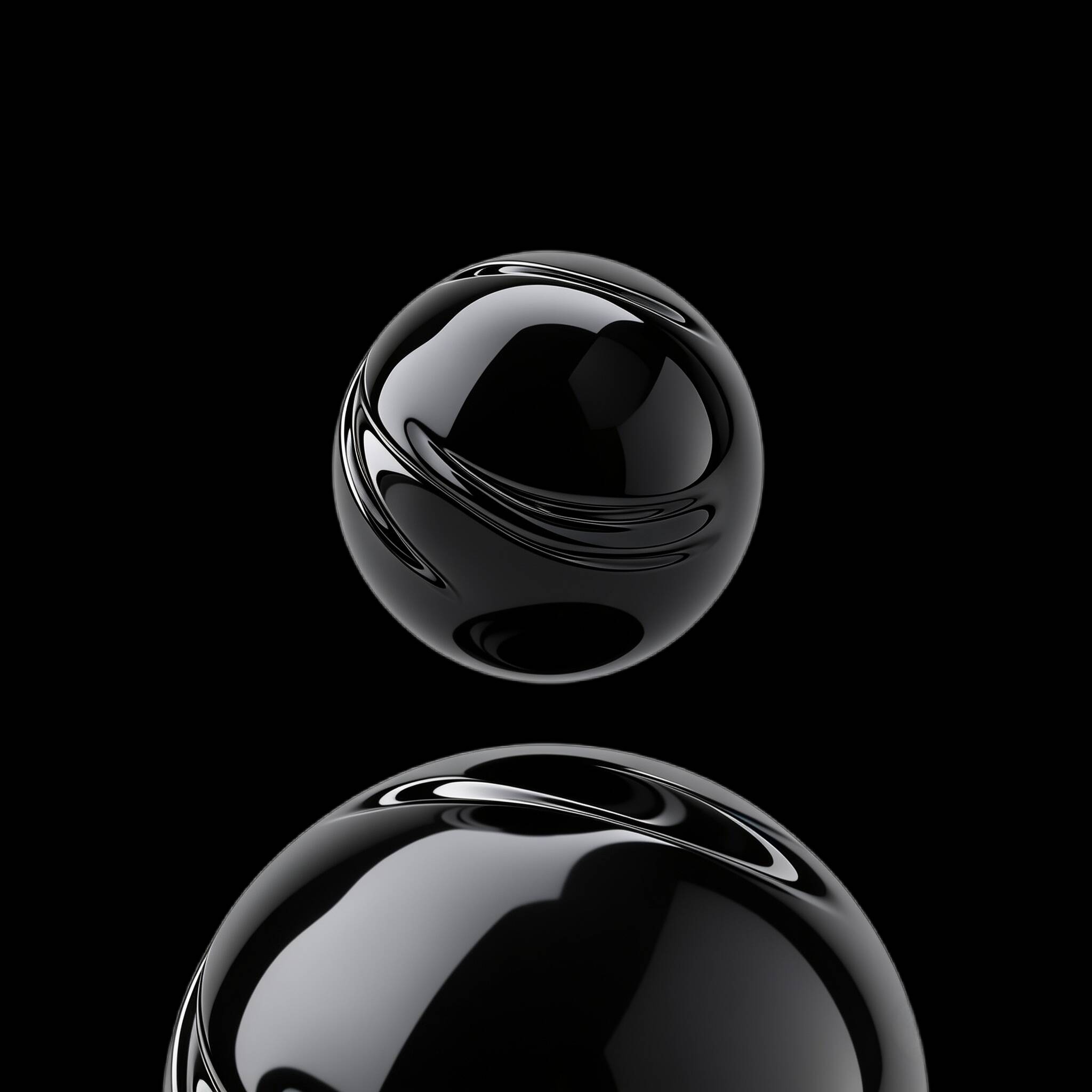 Black Profile of Shiny Balls pfp Profile Picture