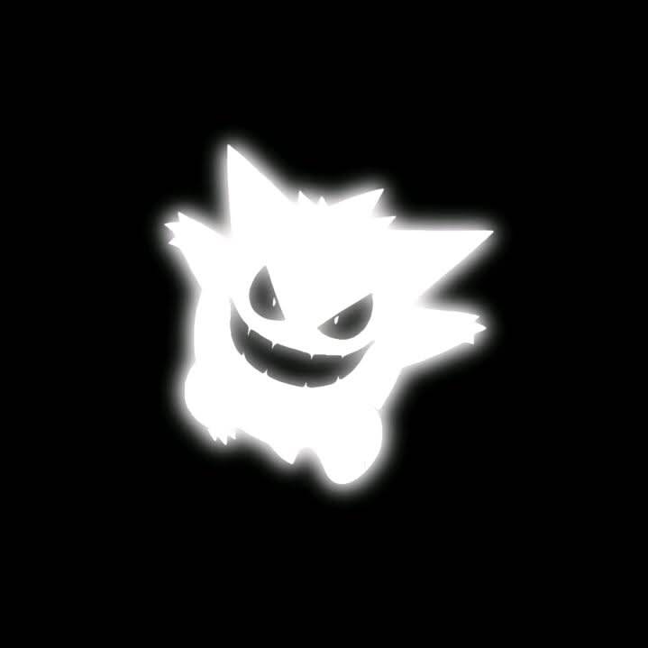 Black pfp Profile Picture of Shiny Gengar