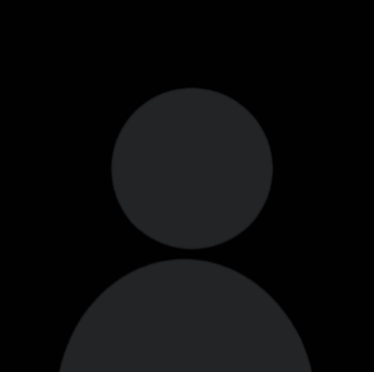 Black pfp Profile Picture of Person Silhouette