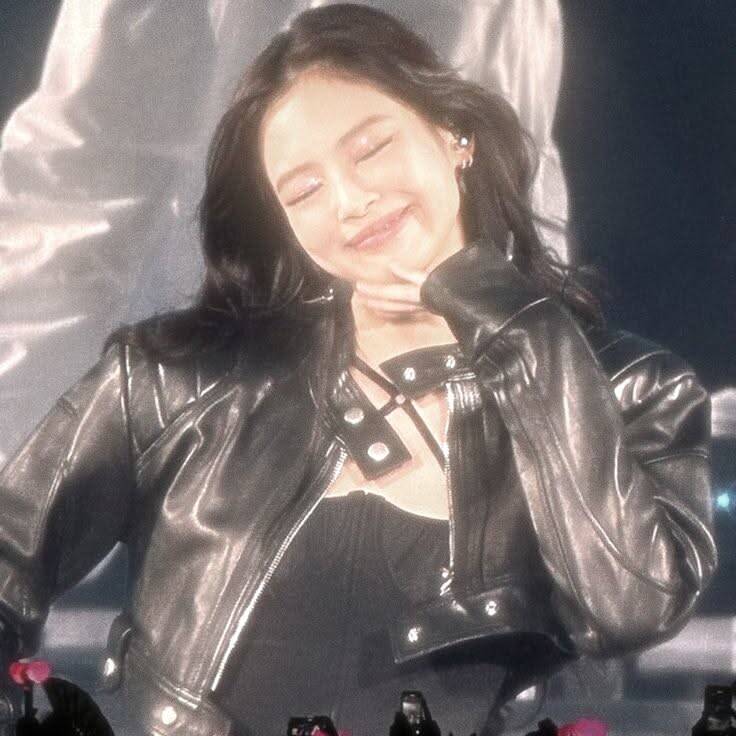 Smiling Girl pfp Profile Picture with Leather Jacket