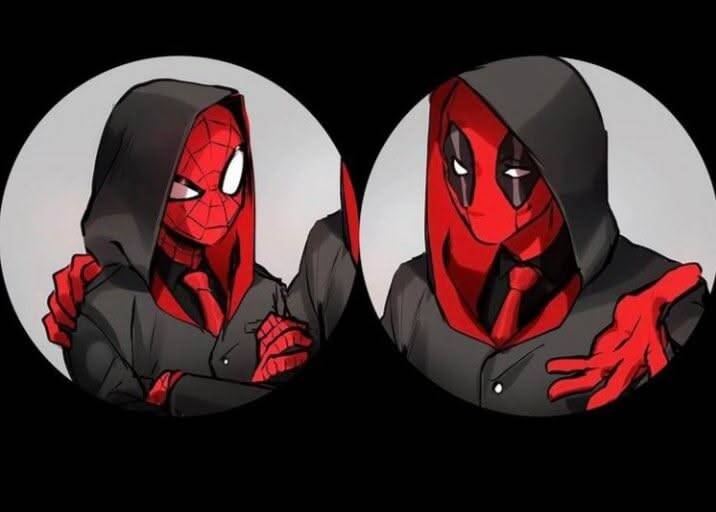 Spider-Man and Deadpool pfp Profile Picture for Matching Couple
