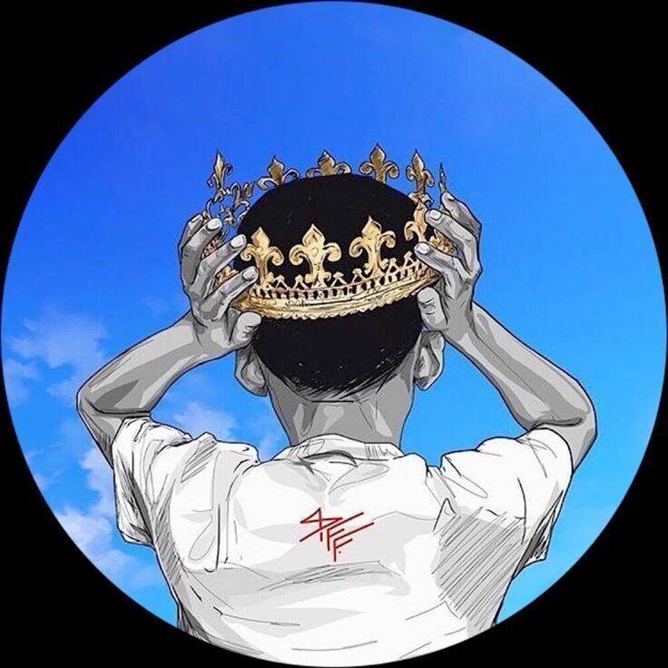 Stylish Boy​ pfp Profile Picture with Crown