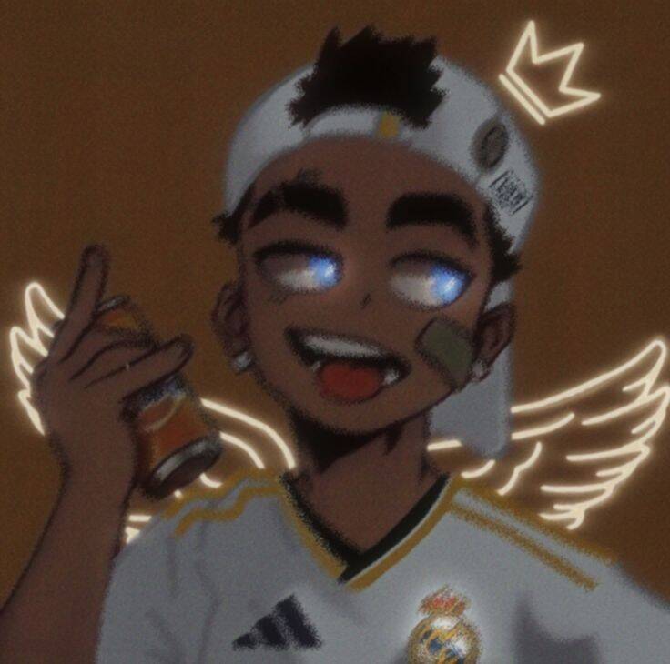Stylish Boy​ pfp Profile Picture of Boy with Real Madrid Shirt