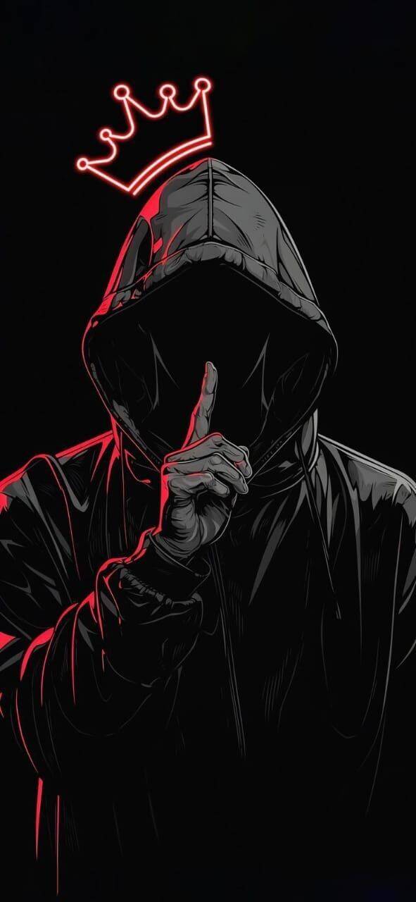 Stylish Boy​ pfp Profile Picture with Hoodie and Crown
