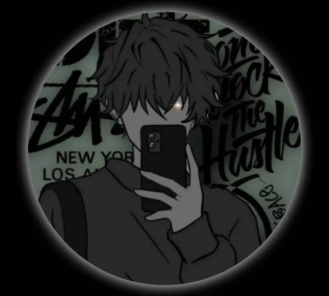 Stylish Boy​ pfp Profile Picture with Mysterious Silhouette
