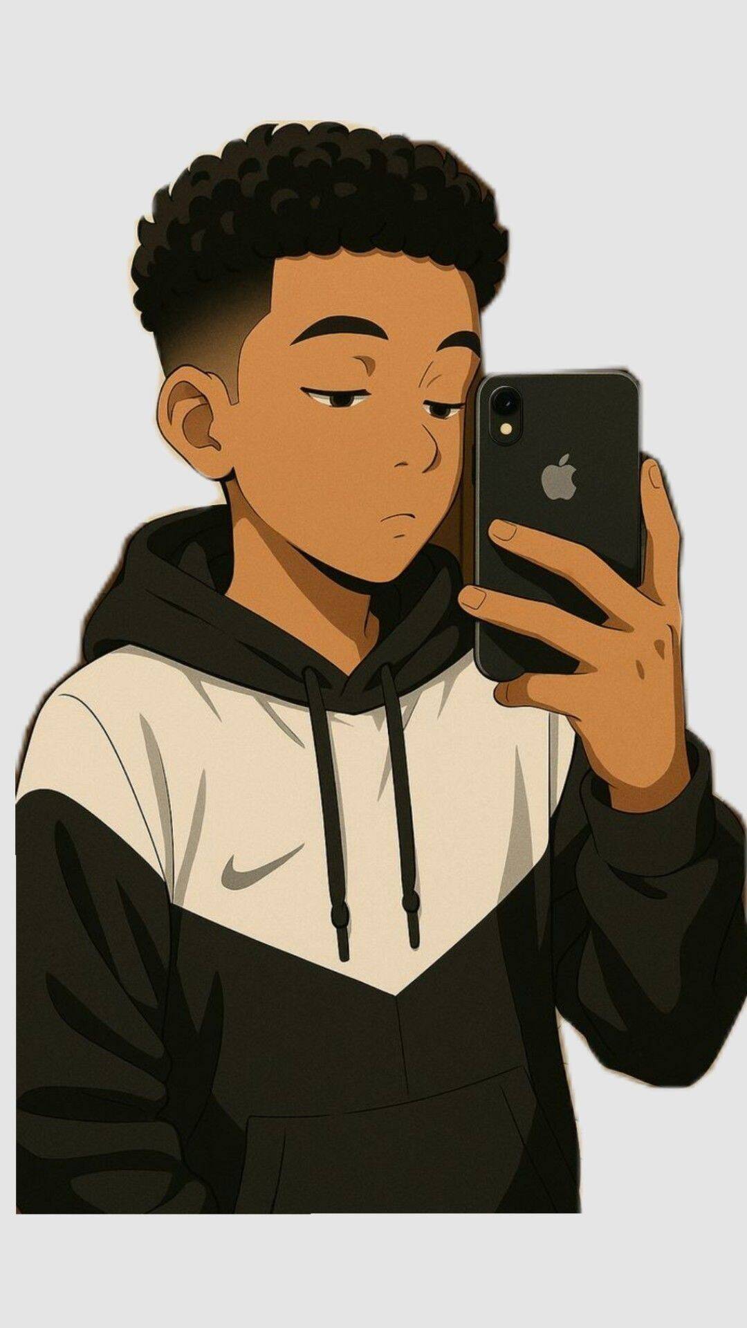 Stylish Young pfp Profile Picture with Smartphone