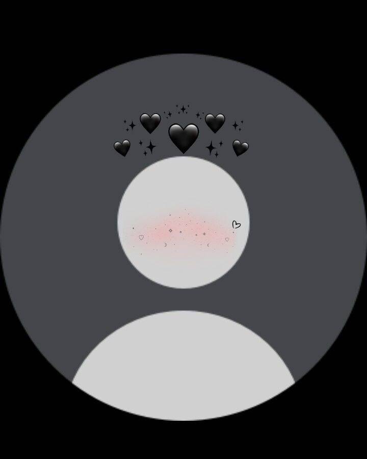 Stylish Instagram pfp Profile Picture with Black Hearts