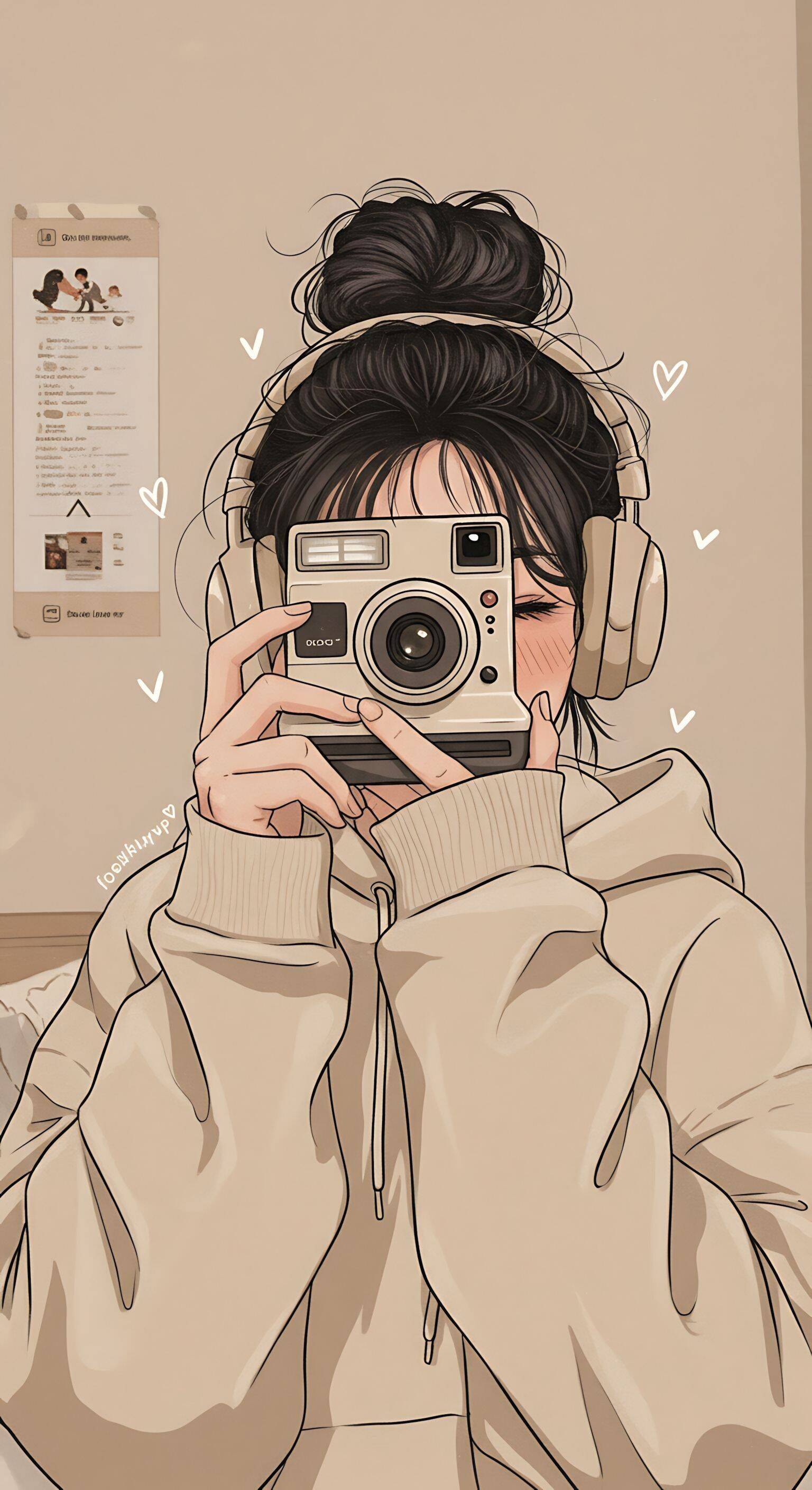 Stylish pfp Profile Picture with Camera