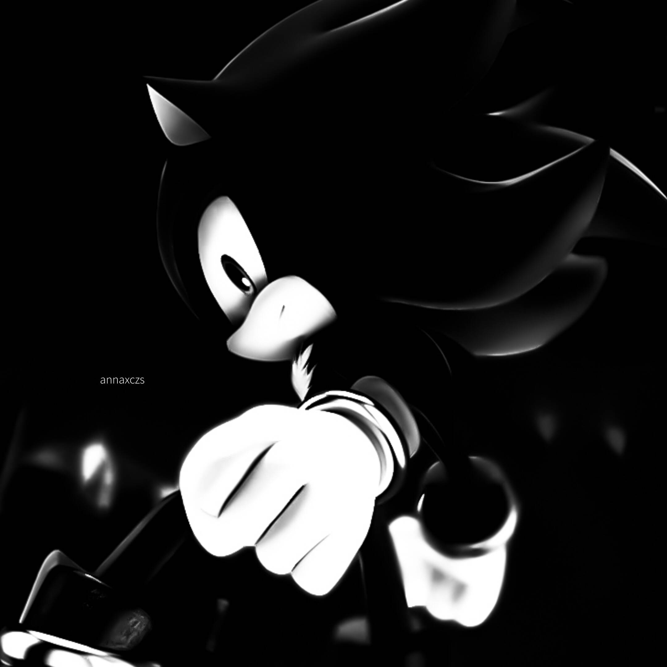 Black Profile of Stylized Character with Hat pfp Profile Picture