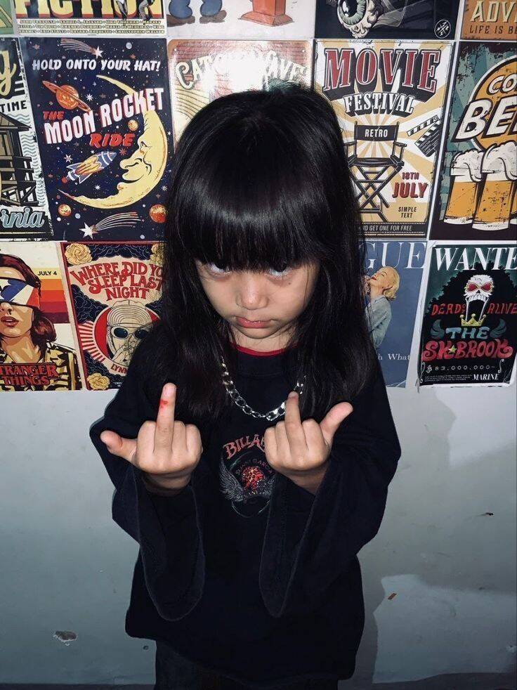 Girl​ pfp Profile Picture with Rebel Style