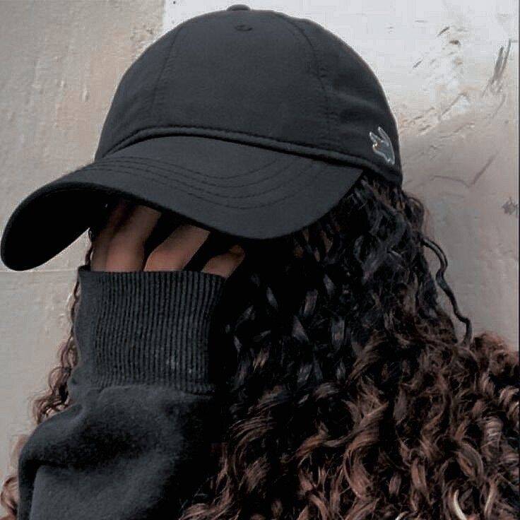Cap and Curly Hair pfp Profile Picture